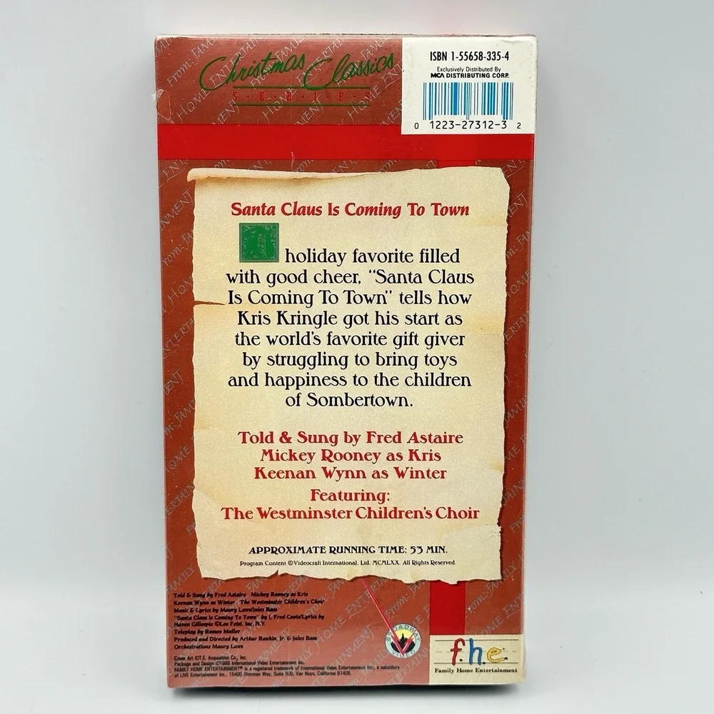 Santa Claus is Coming to Town - Christmas Classics 1989 VHS FHE Award Winning